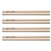 Los Cabos Shotgun Hickory Wood Tip Drumsticks, 4 Pair Pack
