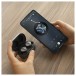 FiiO FW3 Wireless In-Ear Earphones, Grey - Lifestyle image, linked to phone
