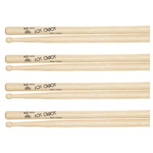 Los Cabos Jazz Hickory Wood Tip Drumsticks, 4 Pair Pack