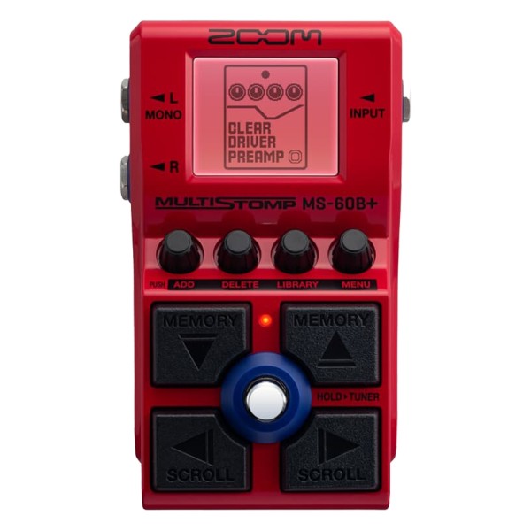 Zoom MS-60B+ Multistomp Bass Pedal - front