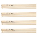 Los Cabos 7A Maple Wood Tip Drumsticks, 4 Pair Pack