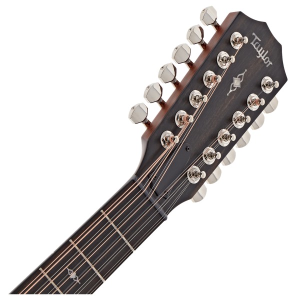 Taylor 354ce 12-String Electro Acoustic, Natural - headstock 