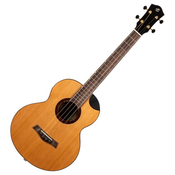 Flight Lily All Solid Baritone Ukulele, Cedar - front