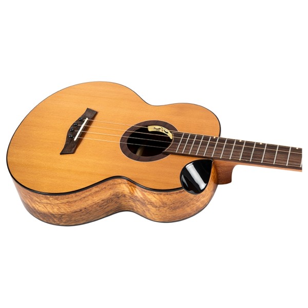 Flight Lily All Solid Baritone Ukulele, Cedar - body and neck 