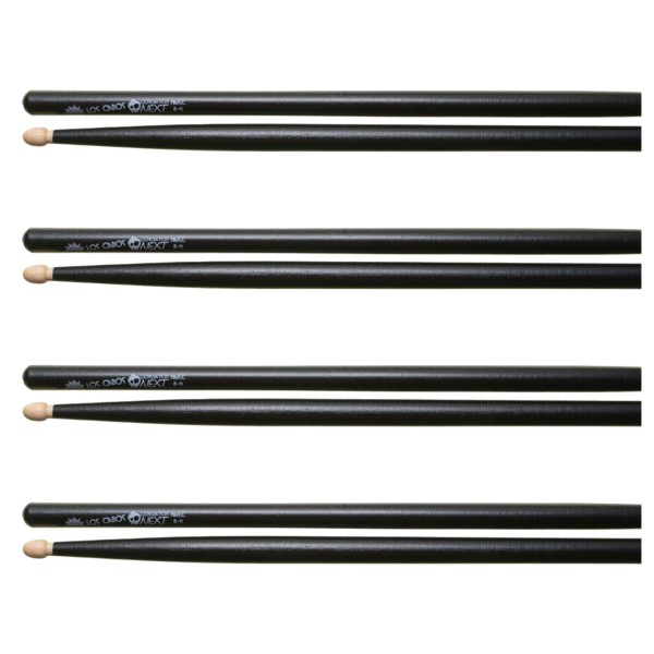 Los Cabos Next Generation Maple 8-11 Black Drumsticks, 4 Pair Pack