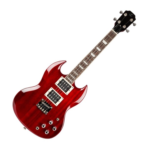 Flight Pioneer Tenor Electric Ukulele, Cherry Red