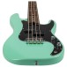 Flight Mini Bass Lite Electric Bass, Pastel Green - bridge 