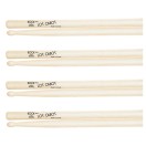 Los Cabos Rock Maple Wood Tip Drumsticks, 4 Pair Pack