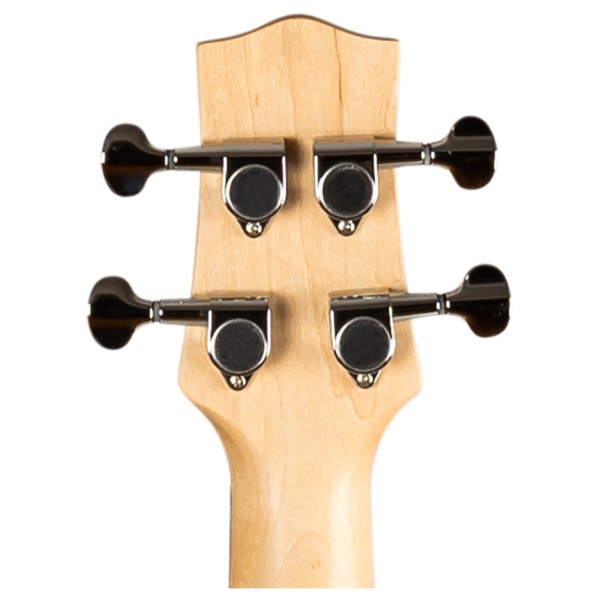 Flight Mini Bass Lite Electric Bass, Black - headstock back 