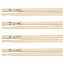 Los Cabos 5A Maple Wood Tip Drumsticks, 4 Pair Pack