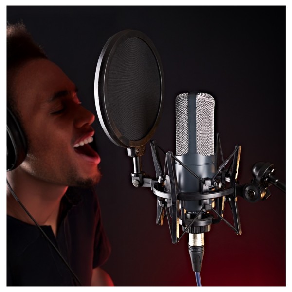 Trojan Pro Microphone Shock Mount with Pop Filter