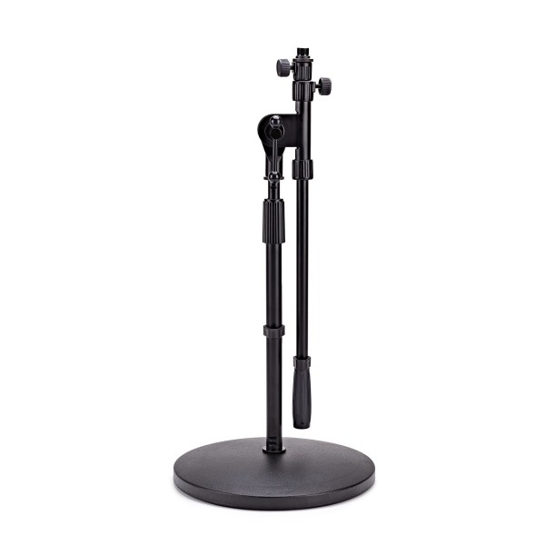 Trojan Pro Short Round Base Mic Stand and Telescopic Boom