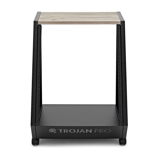 Trojan Pro Teneo Studio Side Rack Wheeled 13U Ash