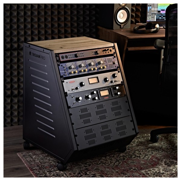 Trojan Pro Teneo Studio Side Rack Wheeled 13U Ash