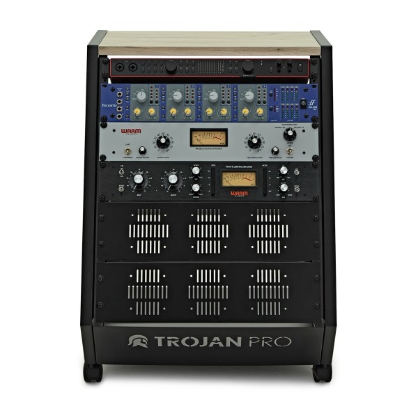 Trojan Pro Teneo Studio Side Rack Wheeled 13U Ash