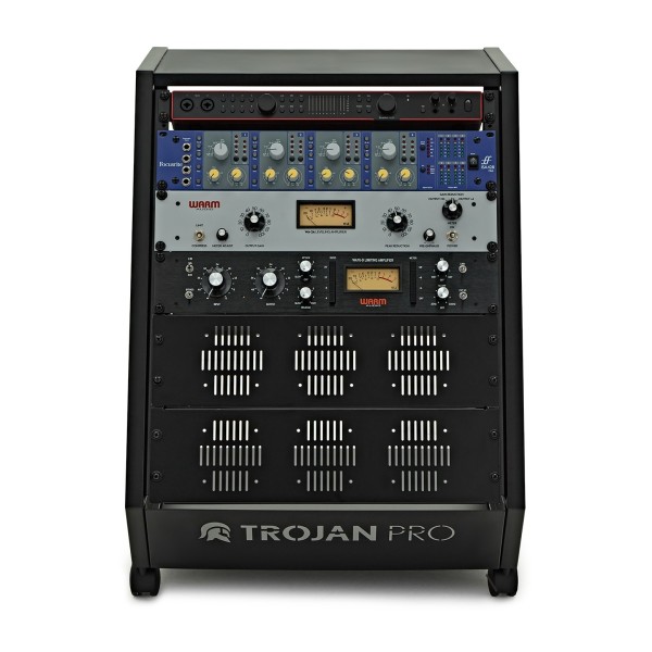 Trojan Pro Teneo Studio Side Rack Wheeled 13U Black