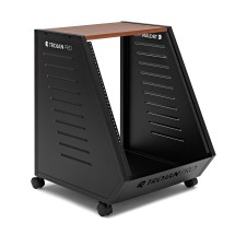 Trojan Pro Teneo 13U Wheeled Studio Rack Unit, Cherry
