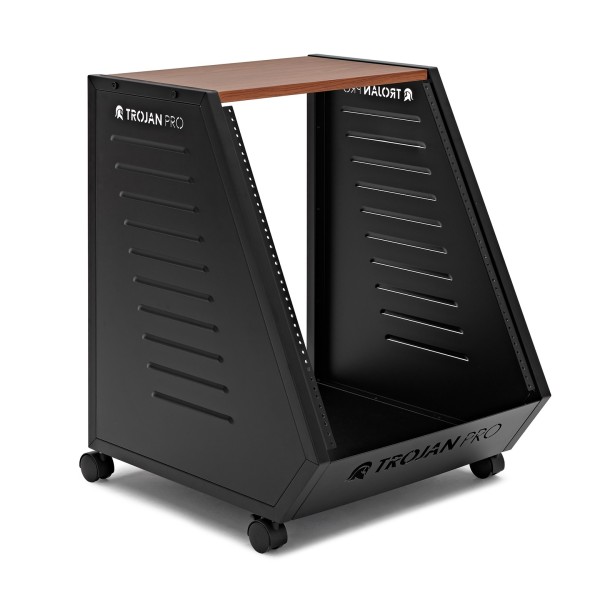 Trojan Pro Teneo Studio Side Rack Wheeled 13U Cherry