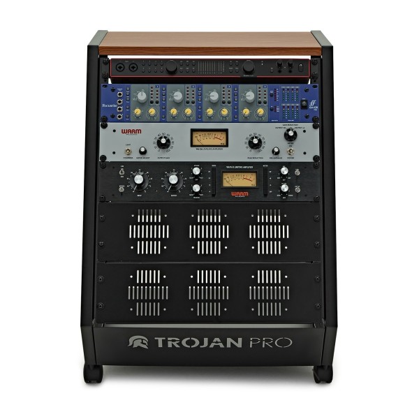 Trojan Pro Teneo Studio Side Rack Wheeled 13U Cherry