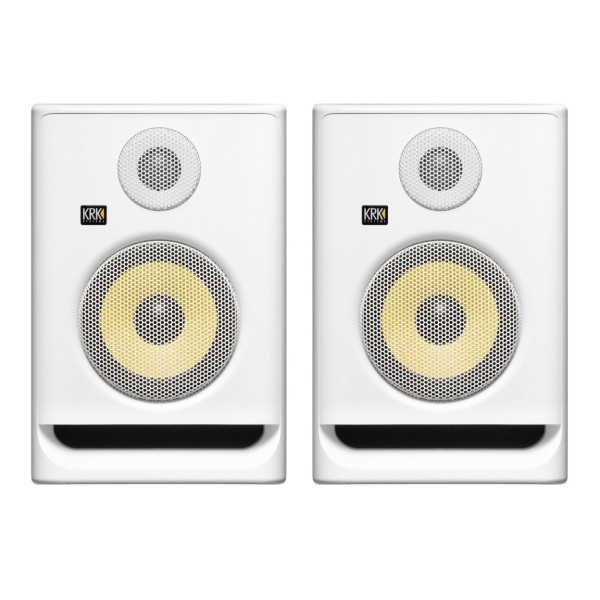 KRK ROKIT RP5 G5 Studio Monitor (Pair), White - Front