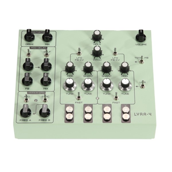 SOMA Laboratory Lyra-4 Analog Synthesizer, Green - Front