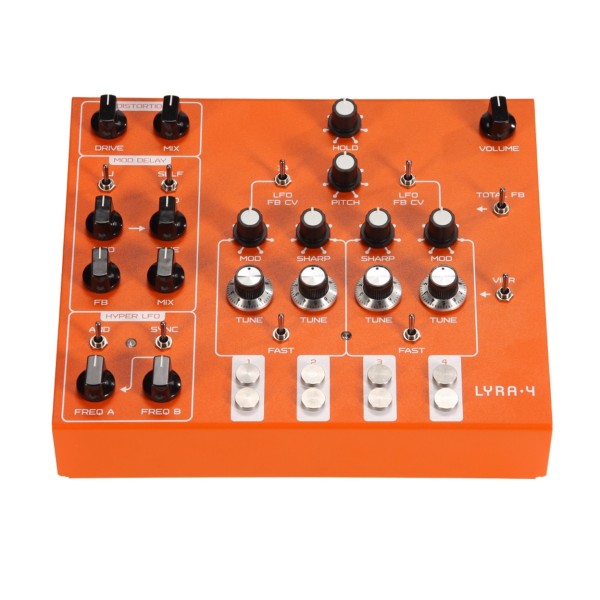 Lyra 4 Synthesizer, Orange - Front