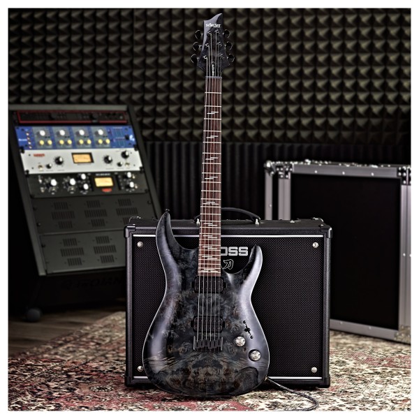 Schecter Omen Elite-6, See Thru Black Gear4music Exclusive - lifestyle 
