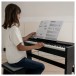 Keynote Junior Digital Piano & Stool by Gear4music, Matte Black