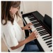 Keynote Junior Digital Piano & Stool by Gear4music, Matte Black