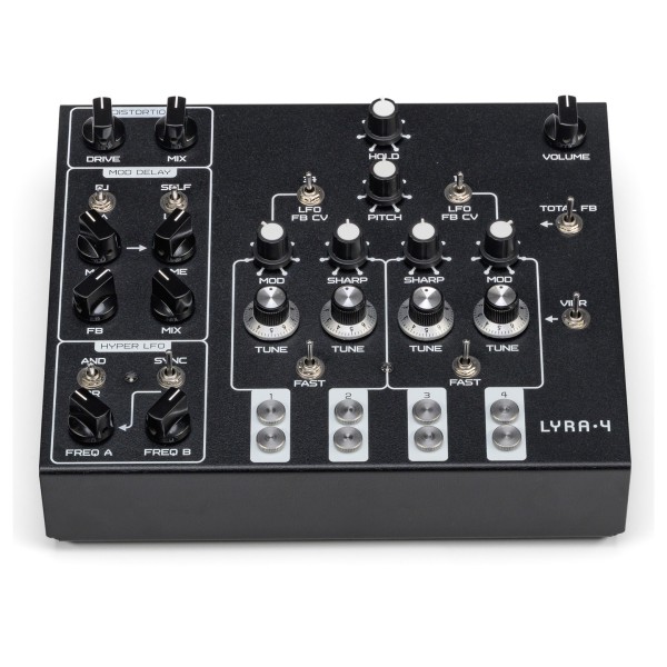 SOMA Lyra 4 Analog Synthesizer, Black Beast - Front