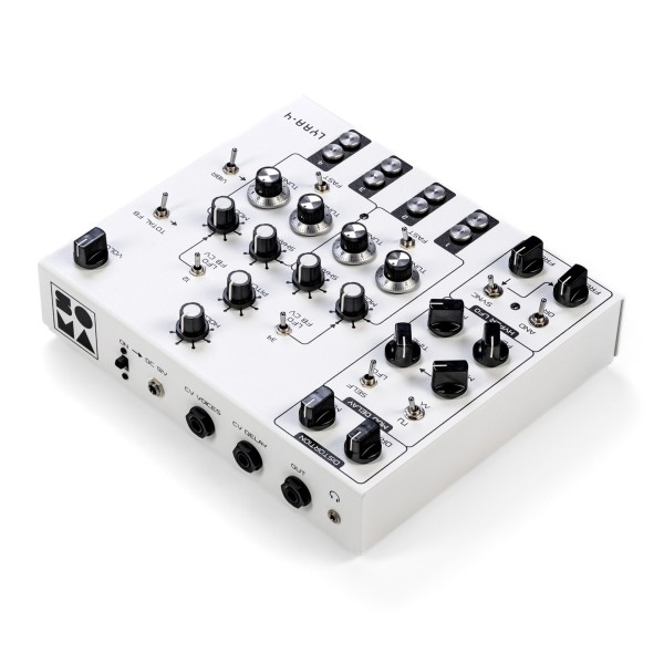 SOMA Laboratory Lyra-4 Analog Synthesizer, White Angel - Angled Rear