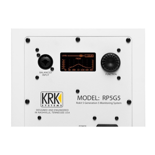 KRK ROKIT RP5 G5 Studio Monitor (Single), White - Focus