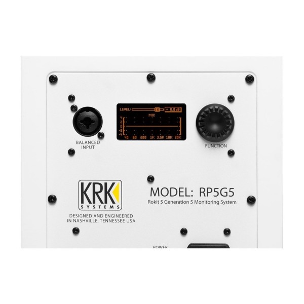 KRK ROKIT RP5 G5 Studio Monitor (Single), White - Mix