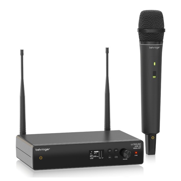 Behringer XTM1-35 Handheld Wireless Microphone System, Left Angle