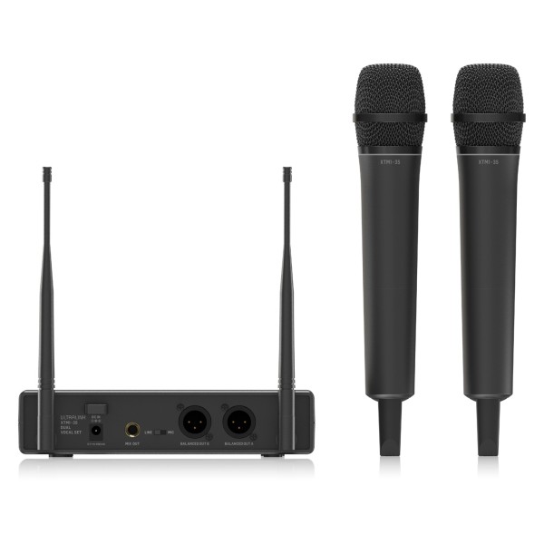 Behringer XTM1-35 Dual Handheld Wireless Microphone System, Back