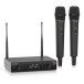 Behringer XTM1-35 Dual Handheld Wireless Microphone System, Left Angle