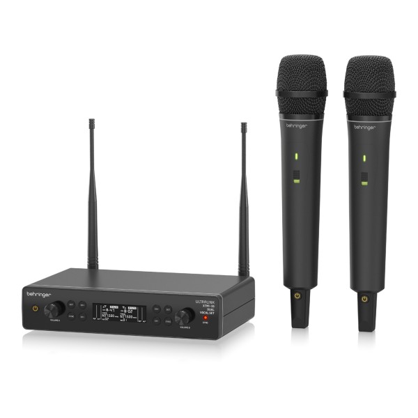 Behringer XTM1-35 Dual Handheld Wireless Microphone System, Right Angle