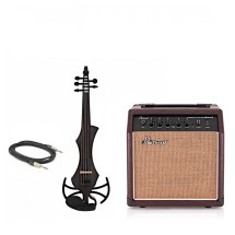 GEWA Novita 3.0 5 String Electric Violin With Adapter Pack, Black
