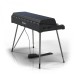 Rhodes MK8 Piano, Classic Black and Silver, with Silver Stand - Rear