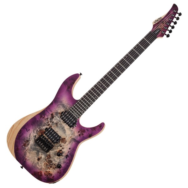 Schecter Reaper-6 Guitar, Aurora Burst - front