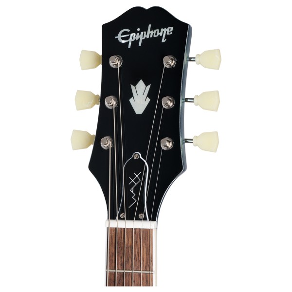 Epiphone Waxx Nighthawk Studio Pelham Blue (Incl. Hard Case) - headstock