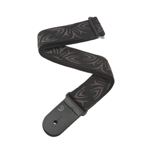 Daddario Woven Guitar Strap Black/Grey Tattoo