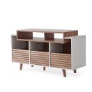 Norstone Oslo Vinyl 1200 Cabinet, White / Clear Oak