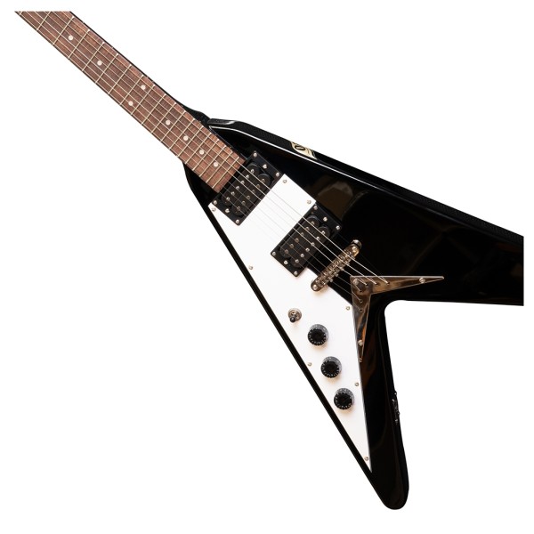 Antiquity Legends Left-handed Fv1-blk Black Electric Guitar - body 