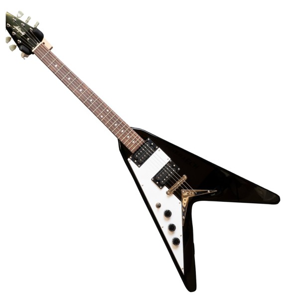 Antiquity Legends Left-handed Fv1-blk Black Electric Guitar - front
