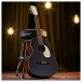 Hartwood Century Parlour Acoustic Guitar, Black
