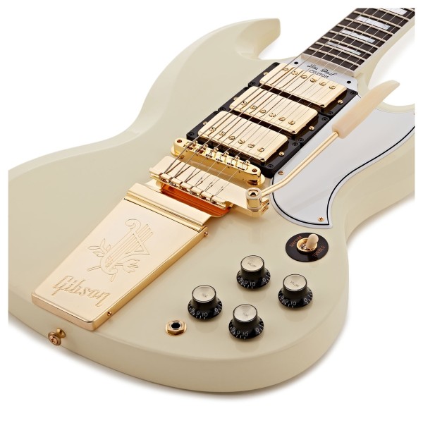 Gibson Custom 1963 Les Paul SG Custom Reissue Maestro VOS, Classic White #501933