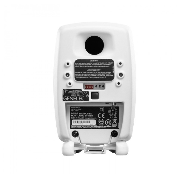 8010A Studio Monitor, White - Rear