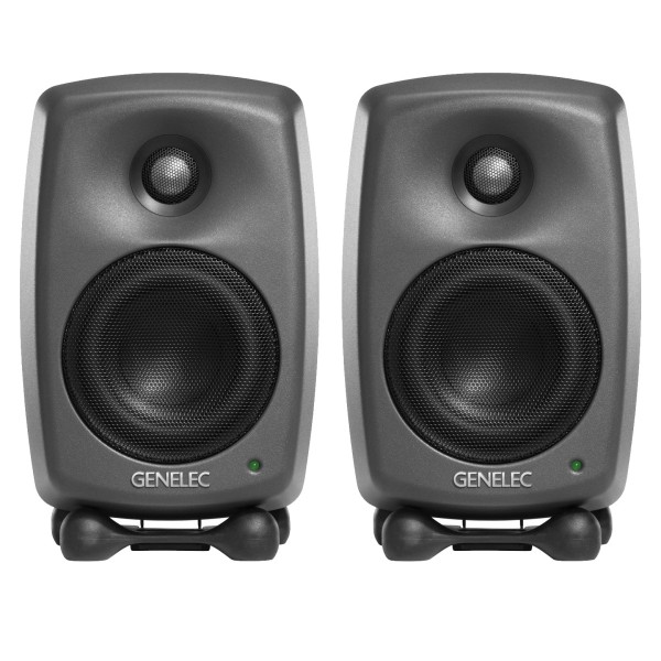 Genelec 8320APM Bi-Amplified Smart Active Monitor Grey, Pair - Bundle