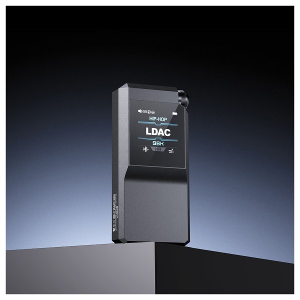 FiiO BTR17 Flagship Bluetooth Headphone Amplifier, Black - Beauty image, front